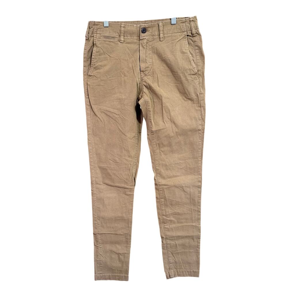 American Eagle Mens Pants Brown Authentic Skinny Casual Wear Stretch 29x32